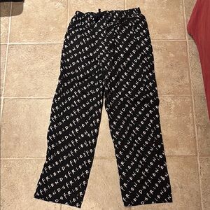 Black FRIENDS Pajama Pants